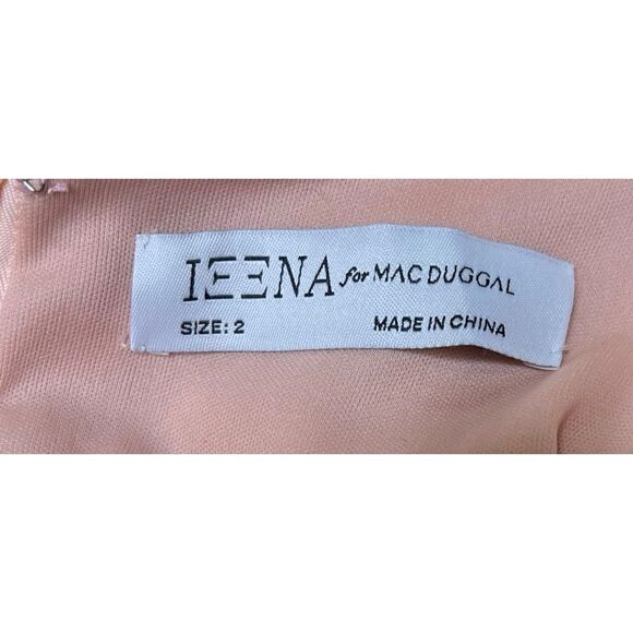 Ieena for Mac Duggal SEQUINED STRAPLESS RHINESTONE BELT GOWN NWT Size 2 - Picture 9 of 11